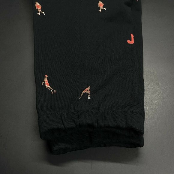 Nike Jordan Essentials AOP Fleece Joggers Black DH3519-010 Men's Sizes Vintage - Picture 5 of 9